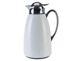 Axentia 5002617 - Caraffa termoisolante Luisa, 1 litro, colore: Bianco/Cromo