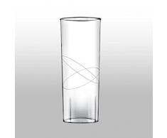 BICCHIERI COCKTAIL POLIPROPILENE LONG DRINK 300CC 10PZ - PLASTICA INFRANGIBILE