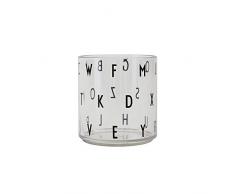 Design Letters Bicchiere Per Bambini | Tritan Tazza di Latte Cadi al sicuro | Bicchiere Acqua| Tazza di apprendimento per bambini|Bicchiere di vetro Trasparente, BPA BPS Free Lavabile in lavastoviglie