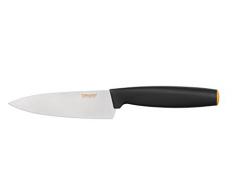 Fiskars 1014196 Coltello da Cuoco, Piccolo, Lunghezza Totale 24 cm, Acciaio/Plastica, Functional Form, Inossidabile, Argento/Nero