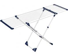 Gimi Extension Stendibiancheria Estensibile, Stendino da Pavimento, a Cavalletto, Spazio di Stenditura 20 m, 180 x 57 x 94 cm, Acciaio e Resina, 180 x 57 x 94