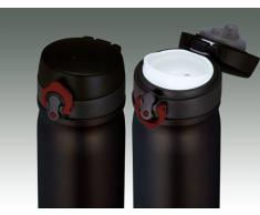 Thermos Contenitore per liquidi in acciaio INOX anti infiltrazioni da 500 ml, colore: Carbone