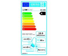 Clatronic Mano/aspirapolvere 2 in1 Senza Sacchetto, Filtro HEPA, Montaggio a Parete BS 1306 Anthrazit-Orange, Nero, Ciano, Magenta, Giallo