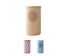 Design Letters tazza per bambini di paglia | Tazza da caffè a prova di perdita | Senza BPA mug bambino |tazze colazione 350ml | Sippy cup Novità Coppa del mattino Tè Latte| Bicchiere a prova di goccia