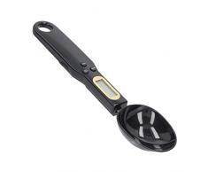 Bilancia digitale a cucchiaio, massimo 500 g Cucchiaio dosatore da cucina facile da pulire in ABS con schermo elettronico per uso domestico