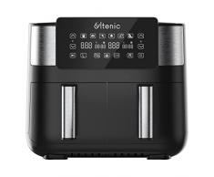 Ultenic K20 Friggitrice ad Aria a Doppio Cestello, Friggitrice ad Aria Senza Olio, 7.6 L, 2850W, Cottura Simultanea, Antiaderente, Preriscaldamento, Display Touch a LED, Menù Italiano Online