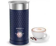 SIMPLETASTE Montalatte elettrico 4 in 1, per preparare latte caldo e freddo automatico e scaldalatte per latte, cappuccino, macchiato