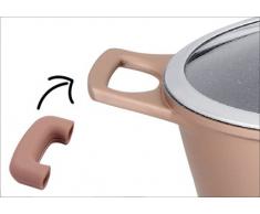 ROYALTY LINE SET 14 PEZZI IN PIETRA PENTOLE PADELLE, MODELLO RL-ES2014M -, PADELLE CON MANICO A SGANCIO RAPIDO