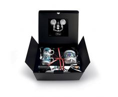 Egan WMSET/18 Set Tazze Caffe Sweet Love, Zuccheriera e Tovaglietta, Porcellana, Blu, 1, 4 Unità