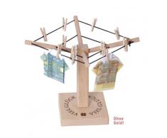 Weiss B8384 - Mini stendino per banconote con scritta Viel Glück (Buona fortuna)