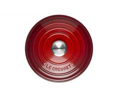 Le Creuset Casseruola Signature in ghisa con coperchio, Ø 20 cm, Rotonda, Adatta a tutte le fonti di calore incl. induzione, Volume: 2,4 l, 3,092 kg, Ciliegia