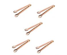 BESPORTBLE 5Pcs Clip Pinze In Acciaio Inossidabile Caramella Al Limone Mini Caramella Piccola Pinza Cucina Pane Tong Sandwich Tong Morsetto Dessert Pinze Per Buffet In Acciaio