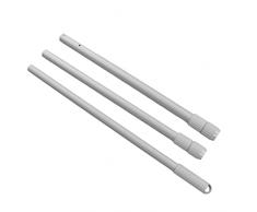 BOTEGRA Asta Pulisci Piscina, Asta Telescopica per Piscina Presa Forte Superficie Liscia Sicura Lega di Alluminio Allungata 192 cm per Giardino per Rete Scrematrice