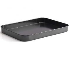 Mini teglia da forno in acciaio inox, piccola teglia da forno, mini ciotola rettangolare per cuocere, 24,5 x 18,8 x 2,5 cm