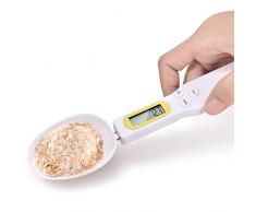 Zwbfu Bilancia Digitale a Cucchiaio da Cucina 500 g/0,1 g Mini Bilancia Elettronica Portatile ad Alta precisione unità Display LCD Commutabile/Blocco Dati/Funzione Tara Bilance da Forno per Cucinare