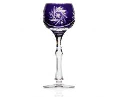 Bicchiere da liquore, bicchierino, bicchiere digestivi collezioneOLGA, viola, bicchiere cristallo, 14 cm (GERMAN CRYSTAL powered by CRISTALICA)