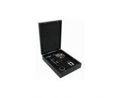Di&Gi Set Sommelier 5 Accessori in Cassetta Nera Cm. 18x25