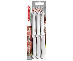 Kaimano KTS031406W Italicus Coltelli Bistecca, Acciaio Inossidabile, Bianco, 6 unitÃ 