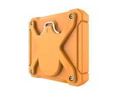 Apriscatole, con apriscatole magnetiche, per bevande e bevande in scatola e liquori, può essere collegato alla porta del frigorifero, apribottiglie sul retro (Vitality Orange)