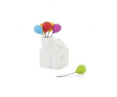 Balvi Forchettina aperitivo House Balloon Colore bianco forchettine in acciaio inox Per dolci e snack