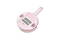 TOBILE Pelapatate Affettatrice Da Cucina Ruota Tagliaverdure Con Cestino Di Scarico Qiecai 12 Set Per La Famiglia Manuale Di Patate Affettatura Siluo Grattugia-Rosa