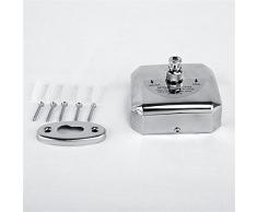 Casewind Square stendibiancheria a ombrello Clothesline con retrattile 2.8 m Line, in acciaio INOX argento lucido finitura a parete da bagno.
