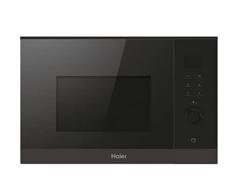 Haier Serie 4 HWO38MG6HXB - Microonde da incasso con grill/nicchia, 38 cm, 8 livelli di potenza, con grill, colore: Nero