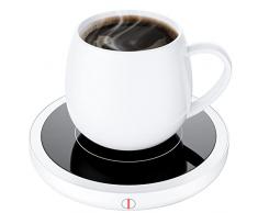 BTOYM Scaldatazze da caffè Scalda tazza intelligente con 3 impostazioni di temperatura Scaldabevande elettrico Spegnimento automatico, scalda caffè, tè e latte (nessuna tazza)