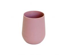 Ezpz Mini Cup 12 mesi + Bicchiere di allenamento per bambini piccoli. 100% silicone. Progettato da uno speciale alimentazione pediatrica. colore rosa caldo