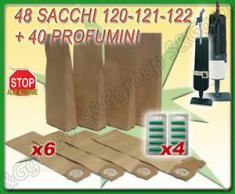 48 SACCHI FILTRO + 40 PROFUMI ASPIRAPOLVERE FOLLETTO VK120 VK121 VK122