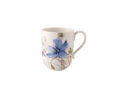Villeroy & Boch Mariefleur Bicchiere da Latte Macchiato, 480 ml, Altezza 11 cm, Porcellana Premium, Gris
