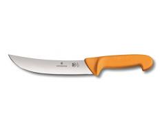 Victorinox, coltello da cucina Swibo con lama normale da 26 cm, manico in nylon, giallo