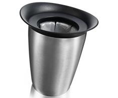 Vacu Vin Secchio per Bottiglie di Champagne Senza ghiaggio Rinfrescatore Rigido Elegant, Acciaio Inossidabile, Unica