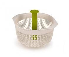 Joseph Joseph Spindola Centrifuga per Insalata/Scolapasta da lavello, Bianco, One Size