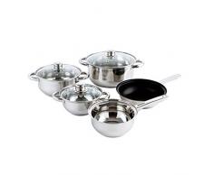 Arcuisine - Bochum, Set di 5 pentole in acciaio inox