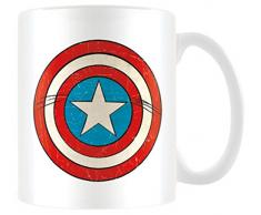 Marvel Pyramid International Retro Tazza Mug Captain America, Ceramica, Multicolore