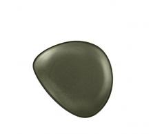 ASA Cuba Verde 1211442 - Piatto da Dessert in gres, Diametro 21 cm, Colore: Verde