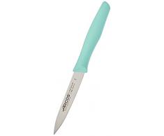 Arcos Serie Nova, Spelucchino Coltello per sbucciare, Lama Acciaio Inossidabile NITRUM 100 mm, Manico Polipropilene, Colore Menta