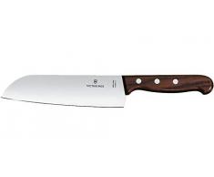 Victorinox, Coltello Cucina Giapponese Santoku Küchen Palisandergriff Rostfrei in Geschenkschachtel, Metallo, Marrone Palissandro, Standard