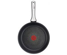 Tefal C6200202 -Padella (Elementi in Titanio, Base di induzione di 4,5 mm, indicatore di Temperatura Thermospot), Colore: Nero Padella 28Â cm Nero