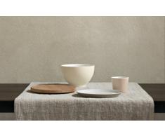 Alessi - DC03/1 LG - Tonale piatto piano in ceramica stoneware, Light Grey - set da 4