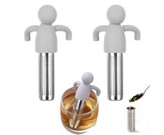 Guanyj 2 Pezzi Filtro Tè Infusore Tè Infusore per Tisane Infusore per Tè Sfuso in Acciaio Inossidabile 304 Infusore per tè Sfuso Colino Tè Tazza Colino Tè per Foglie Sfuse di Tè, Erbe O Spezie