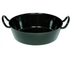 padella per friggere smalto nero 30 cm Riess, 0383-022, Padella Schnitzel 30, CLASSIC - smalto nero, diametro 30 cm, altezza 10,8 cm, capacità 3 litri, smalto, nero