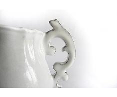 Forme Idea - Lattiera Mimosa in ceramica artigianale adatta come regalo, liste di nozze, compleanno, manufatto creativo, di arredo e di design. Handmade e made in Italy