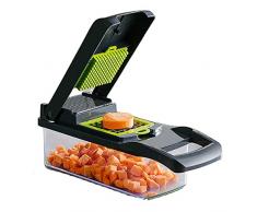 Tagliaverdure Mandolina - Tritatutto Aglio Affettare, Affettatrice Taglia Verdure, Mandolina Verduretagliaverdure, Multifunzione Cucina Affettaverdure Taglia, Affetta Trita Cipolla Patate Frutta