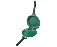 Padella Pancake Doppia - Pentola Per Pentole Antiaderente Ceramica Doppio Lato Rivestimento In Friggere Maker Da Cucina Uso Domestico