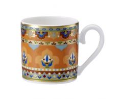 Villeroy & Boch Samarkand Mandarin Tazza Espresso senza Piatto, 0.10 L, Porcellana Bone China, Mandarin, 29.3x16.5x8.1 cm