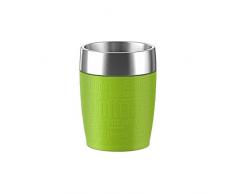 Emsa Travel Cup, Bicchiere Termico, Acciaio Inox / Plastica / Silicone, Lime, 200 ml, 514516