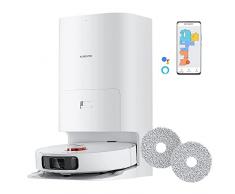 Xiaomi Robot Vacuum X10+, Robot Aspirapolvere e Lavapavimenti, Aspirazione 4000 Pa, Navigazione Laser 3D e Sistema S-Cross AI, Stazione di Pulizia Smart, Sollevamento Panni Automatico,Google e Alexa