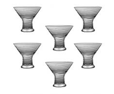 Coppe per gelato bicchieri coppette dessert in vetro 300ml set da 6 ciotole casa bar ristoranti particolari moderne